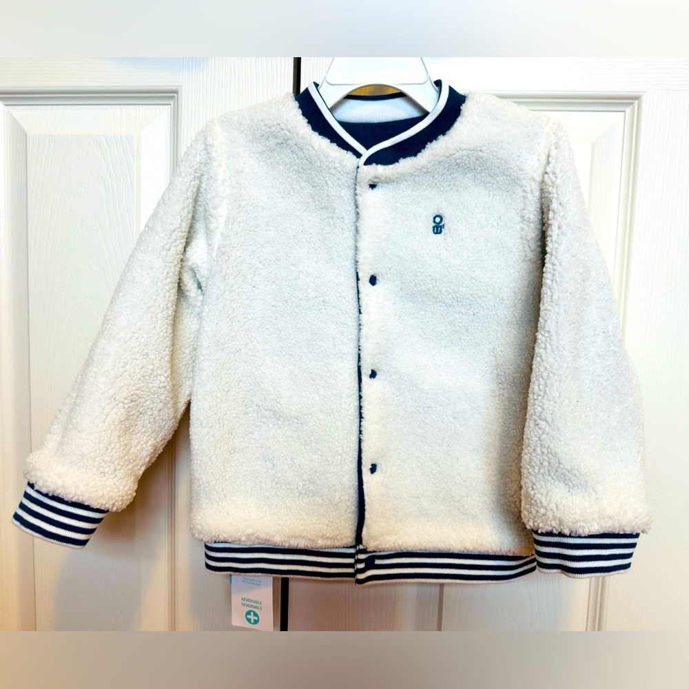 Brand new gorgeous Okaidi reversible jacket size 3T
